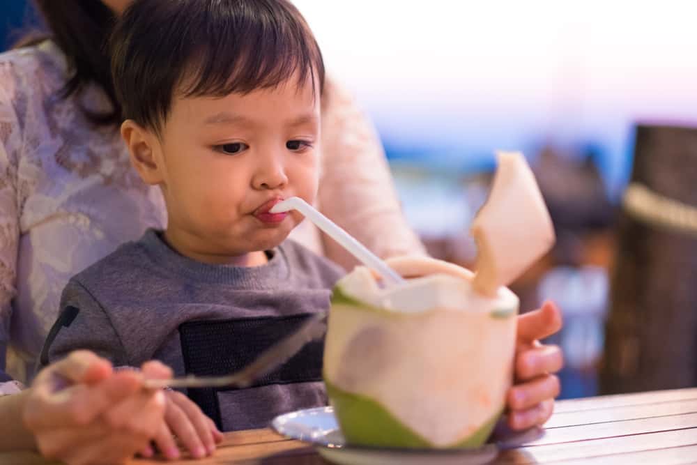 L'acqua di cocco ha molti benefici, ma i bambini possono berla?